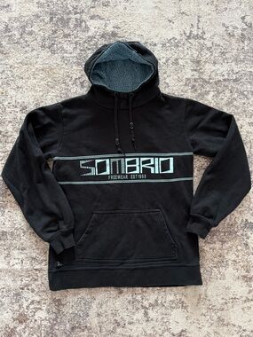 Sombrio Black Graphic Hoodie | Freewear EST 1998 | Size L | Freeride MTB | Skate